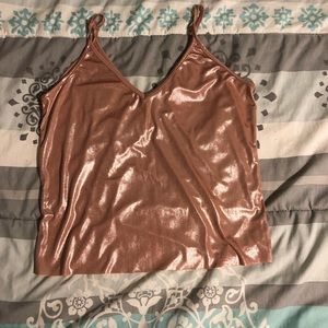 Shiny reflective tank top